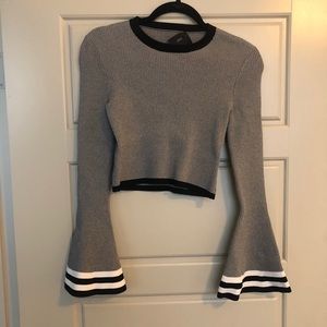 Fun Belle-Sleeved Cropped Top